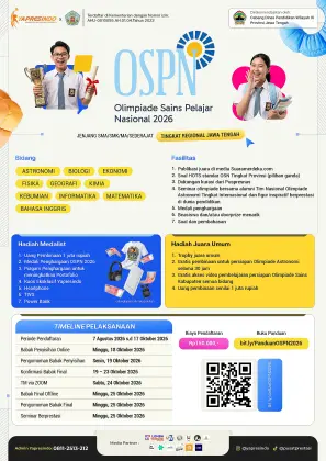 Poster OSPN 2026 - Regional Jawa Tengah